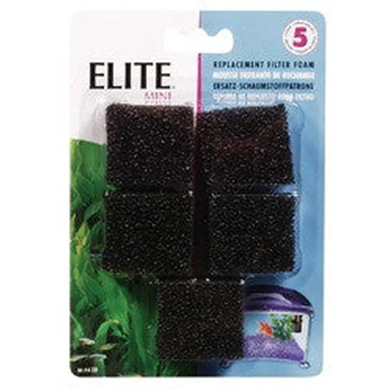 Hagen Elite Replacement Filter Sponge 5/pk F/ A130 A133