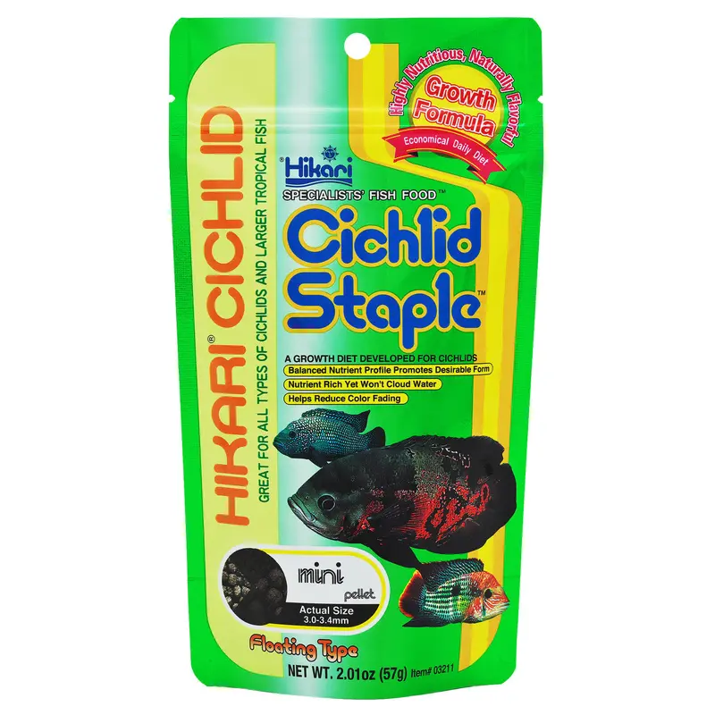 Hikari Cichlid Staple Pellets Fish Food 2oz Mini