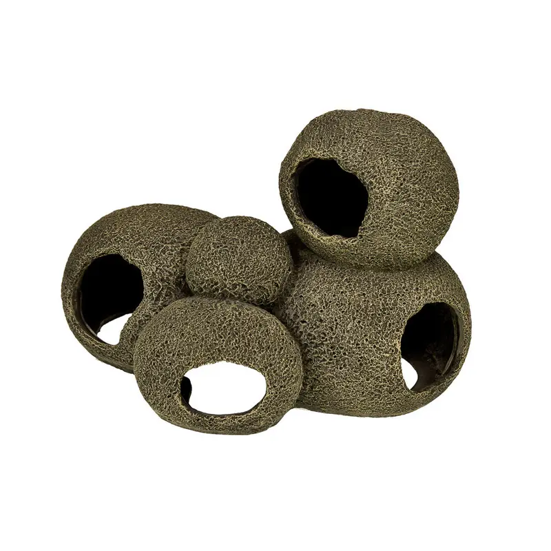 Blue Ribbon Exotic Environments Swim-Through Stone Pile Aquarium Ornament 5in SM