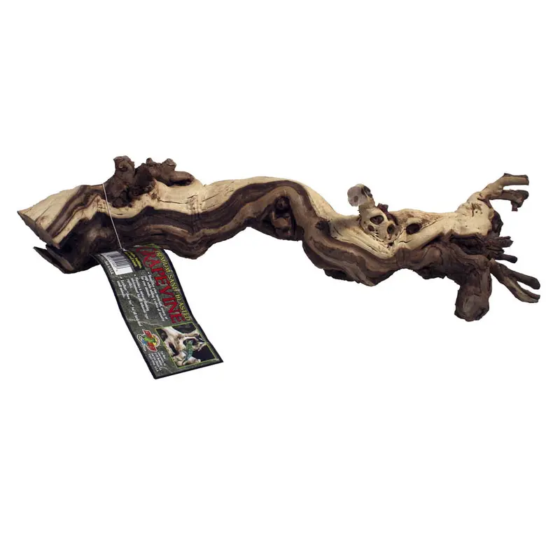 Zoo Med Premium Sand Blasted Grapevine Wood Brown Show