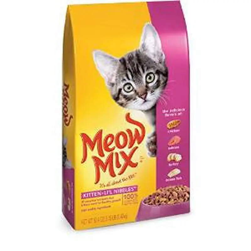 Meow Mix Kitten Li'l Nibbles Dry Cat Food-3.15-lb-