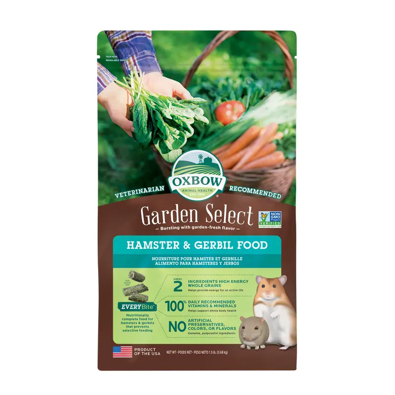 Oxbow Animal Health Garden Select Hamster & Gerbil Food 1.5lb