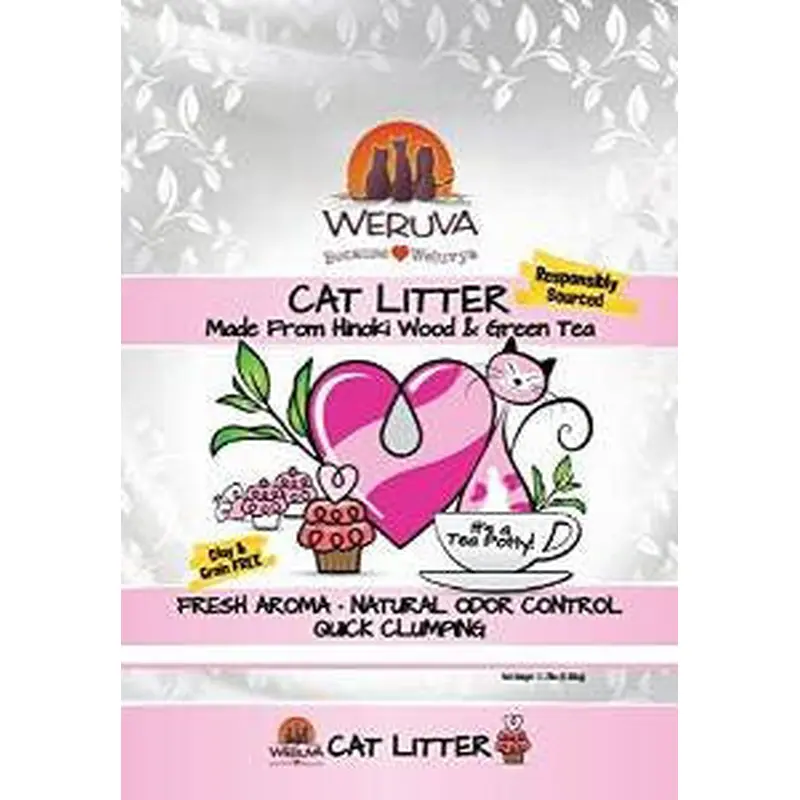 Weruva It's A Tea Party Hinoki Wood And Green Tea Cat Litter-11.7-lb-