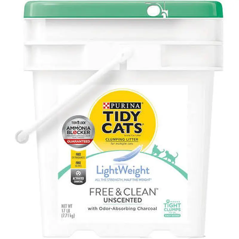 Tidy Cats Free & Clean Unscented Lightweight Litter 17lb 