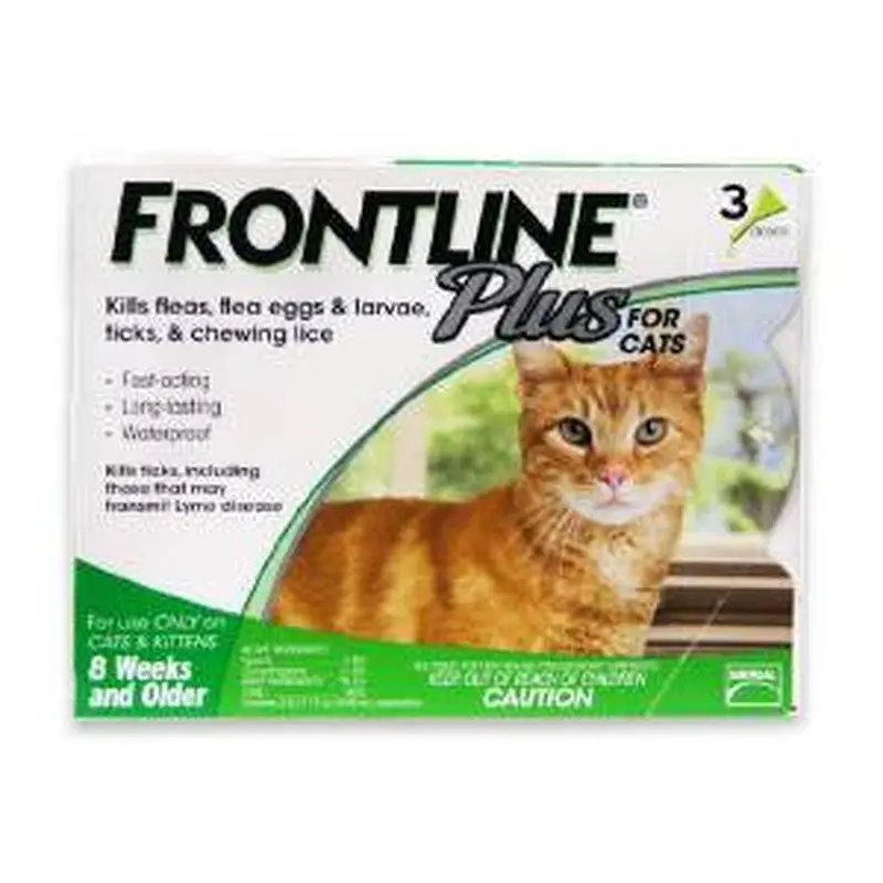 Frontline Plus Flea And Tick Treatment For Cats 3 Month Supply 