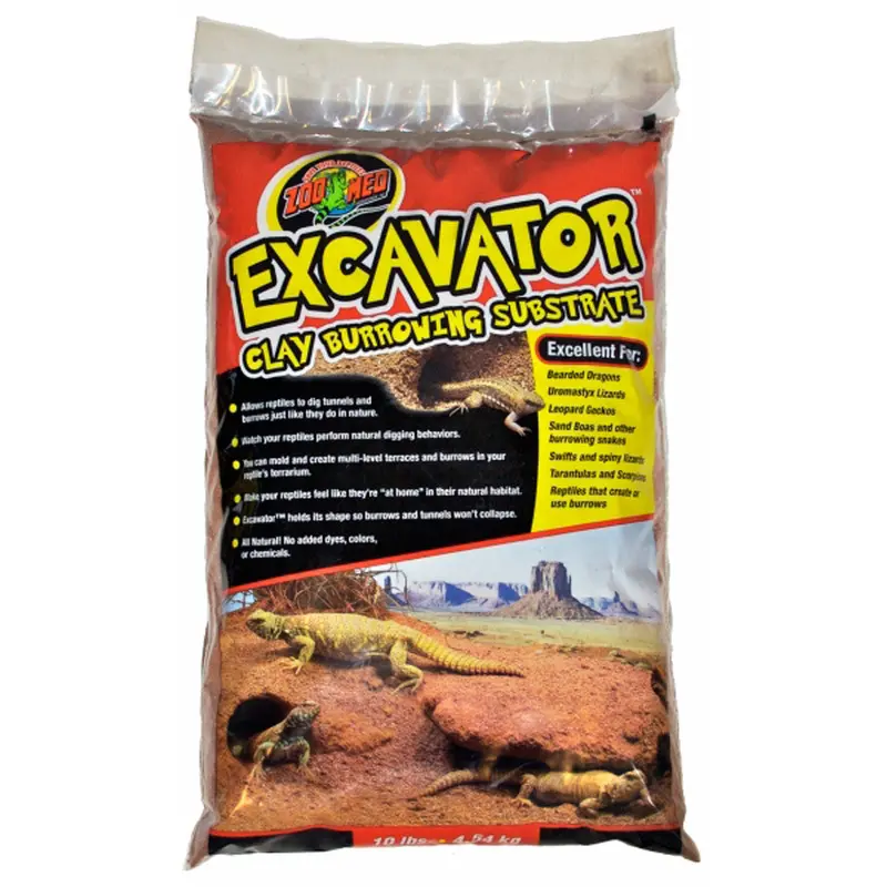 Zoo Med Excavator Clay Burrowing Substrate Brown 10 lb