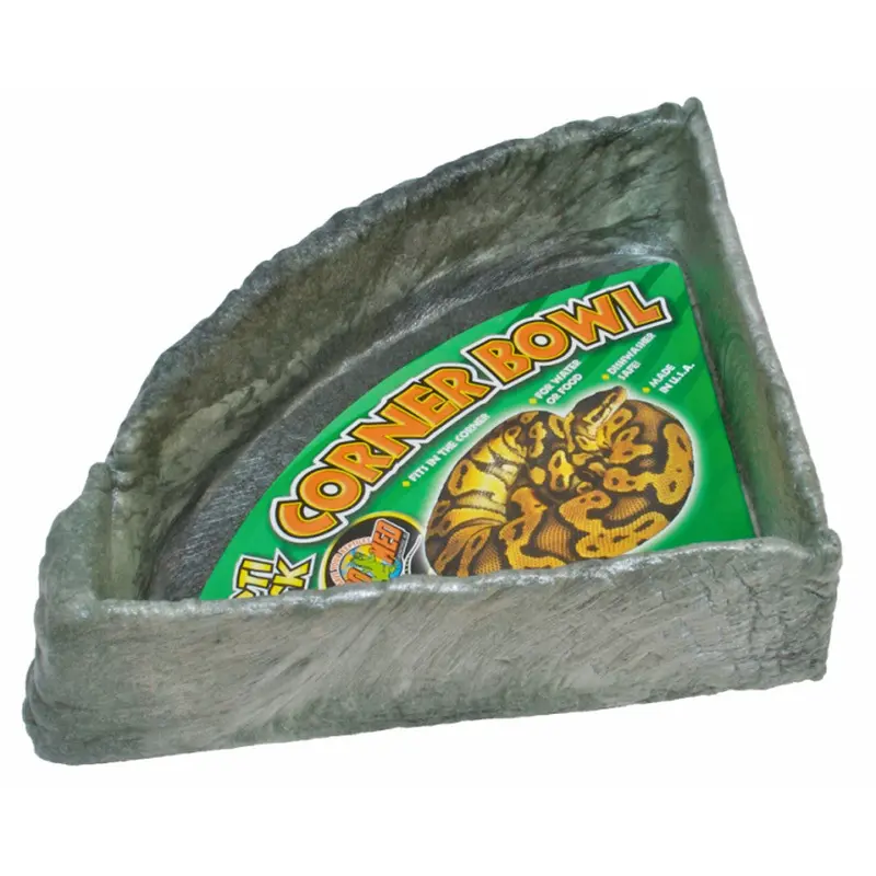 Zoo Med Repti Rock Corner Bowl Water Dish Assorted XL