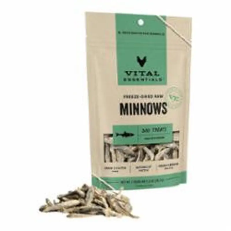 VITAL ESSENTIALS DOG FREEZE-DRIED TREAT MINNOWS 1oz 