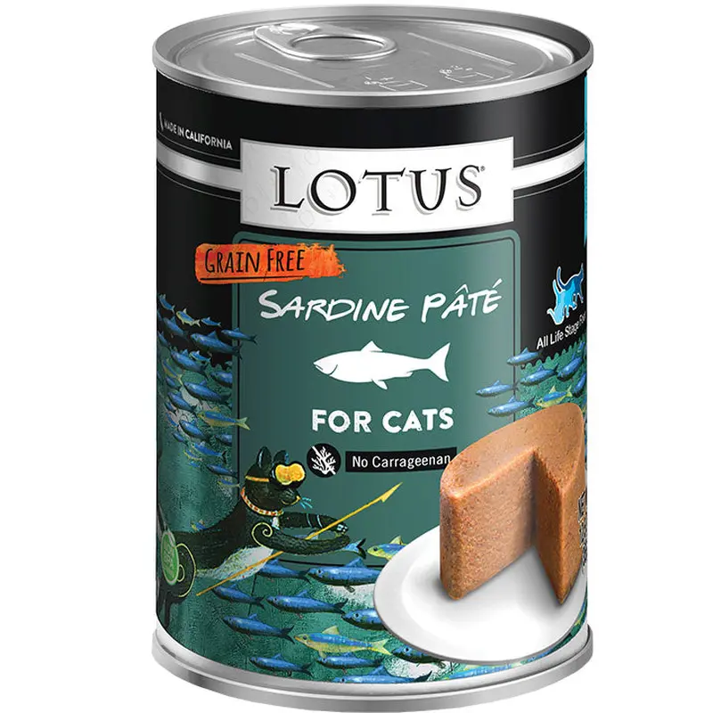 Lotus Cat Pate Grain Free Sardine 12.5oz / 12 pk 