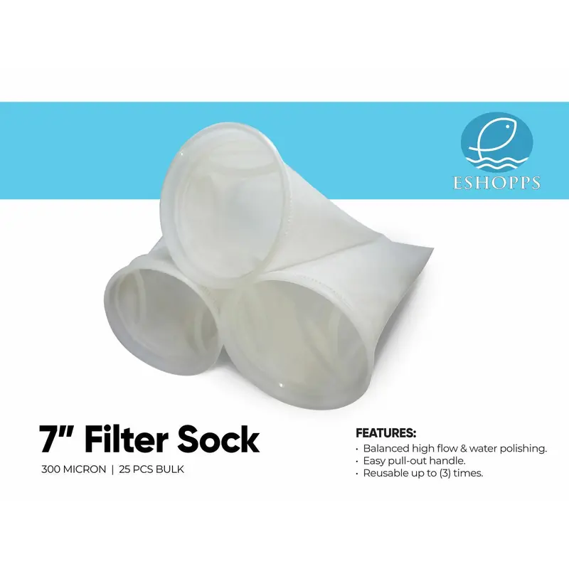 Eshopps Ring Micron Filter White 7 in 25 Pack