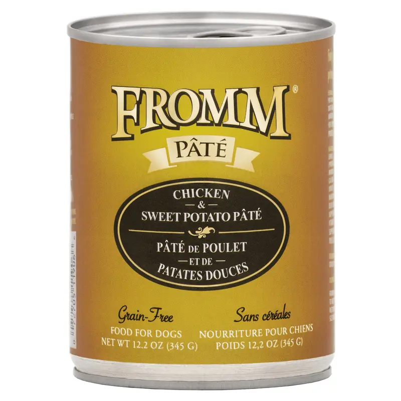 Fromm Chicken & Sweet Potato Pate Canned Dog Food 12.2 oz
