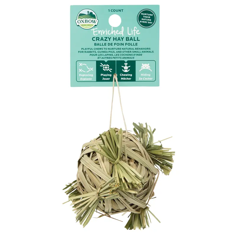 Oxbow Animal Health Enriched Life Crazy Hay Ball Small Animal Toy One Size