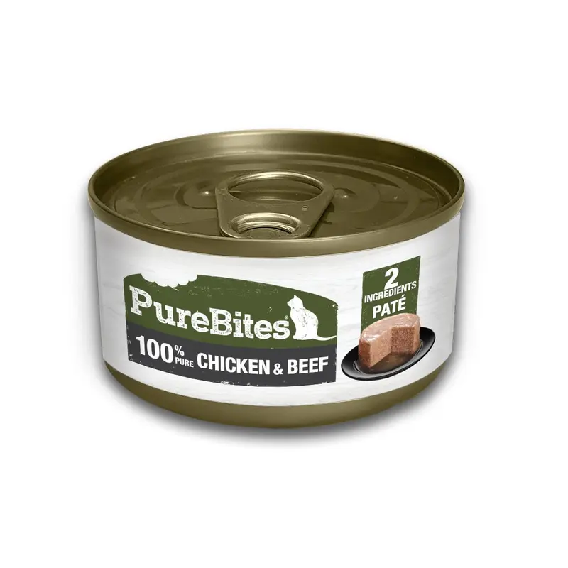 PureBites 100% Pure Chicken & Beef Pate 12 / 2.5 oz