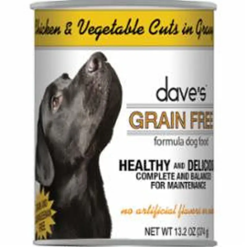 Dave's Dog Grain Free Chicken & Vegetable In Gravy 13.2oz 