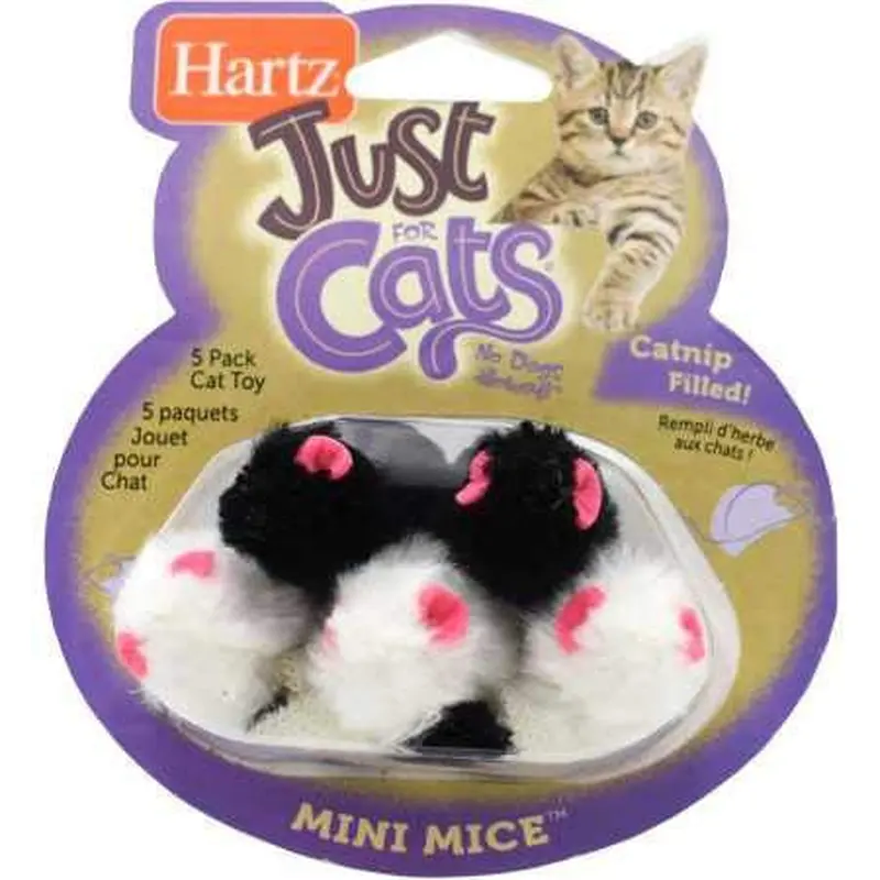 Hartz Mini Mice 5pk Cat Toy 