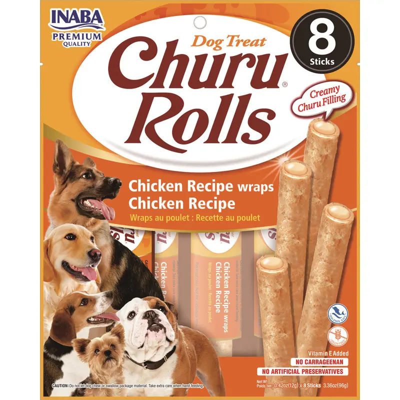 Inaba Churu Ckicken Roll Dog Treat 6 / 4.2 oz
