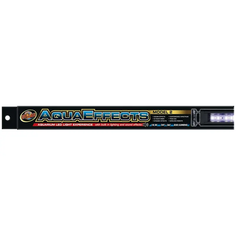 Zoo Med AquaEffects Model 2 LED Light Fixture Black 24 in