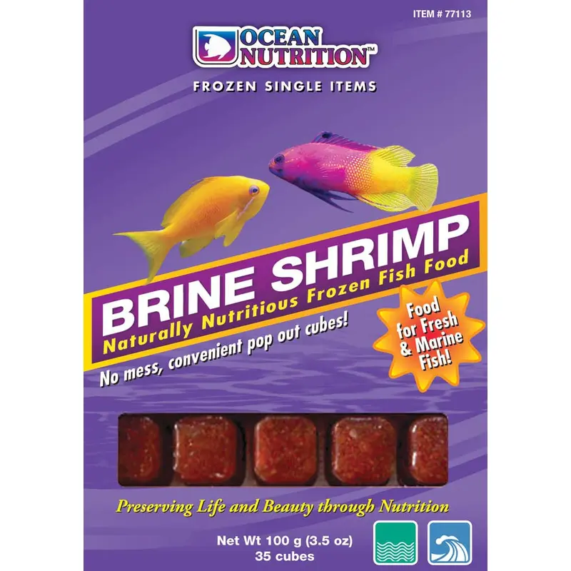 Ocean Nutrition Brine Shrimp Frozen Fish Food 3.5 oz SD-5