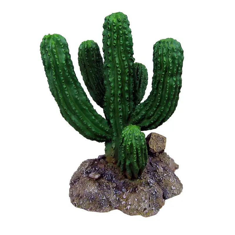 Weco Badlands Saguaro Rock Terrarium Ornament Brown, Green 7.4 in