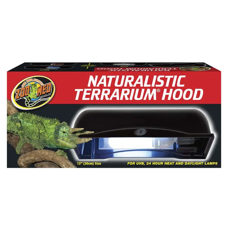 Zoo Med Naturalistic Terrarium Hood Black 12 in