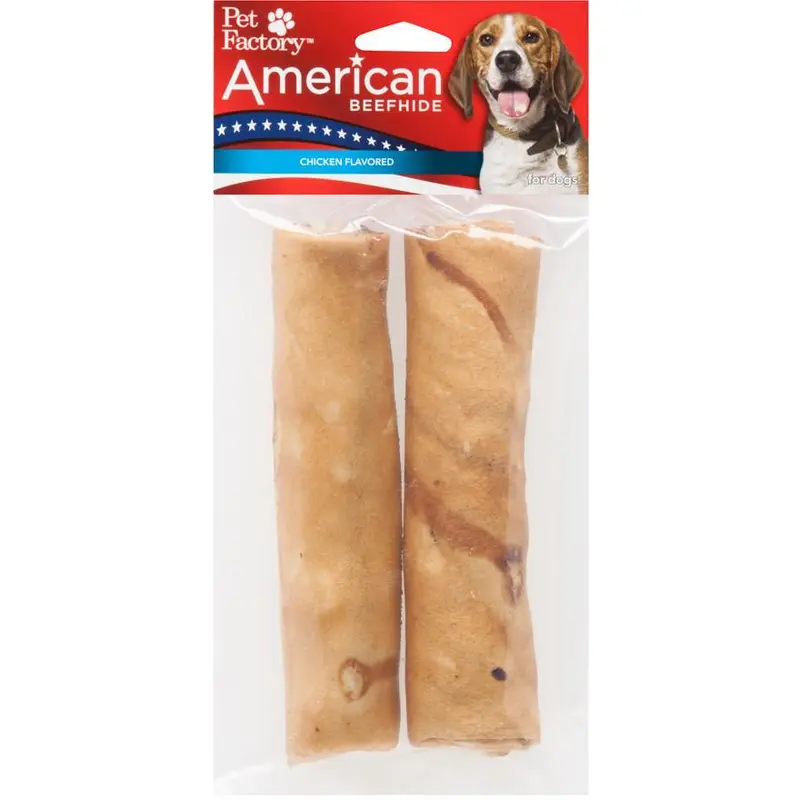 American Beefhide Chicken rolls 6" - medium 2 pack 