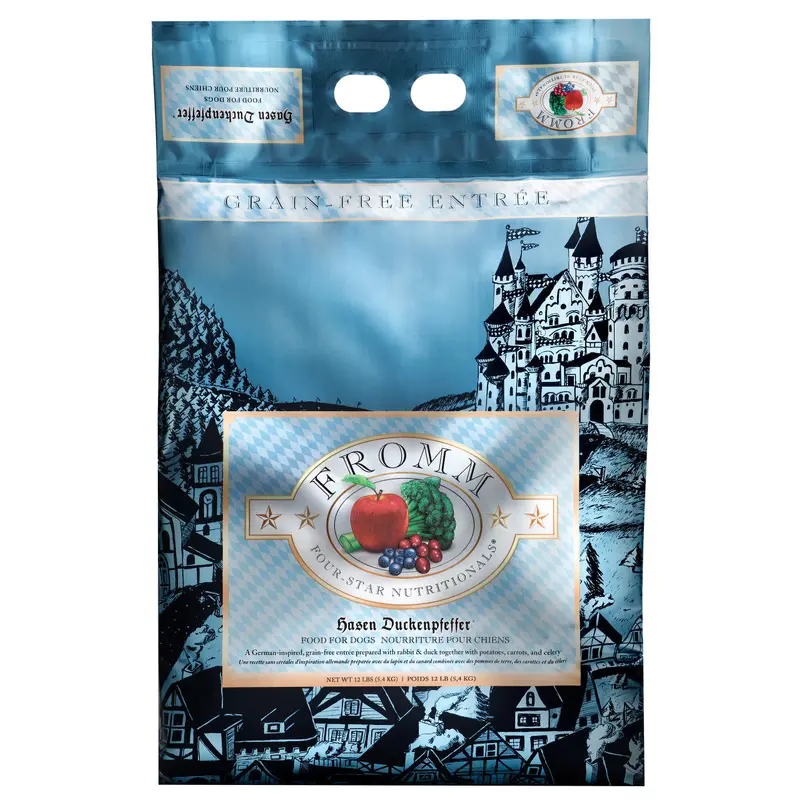 Fromm Four-Star Hasen Duckenpfeffer Dog Food 12 lb