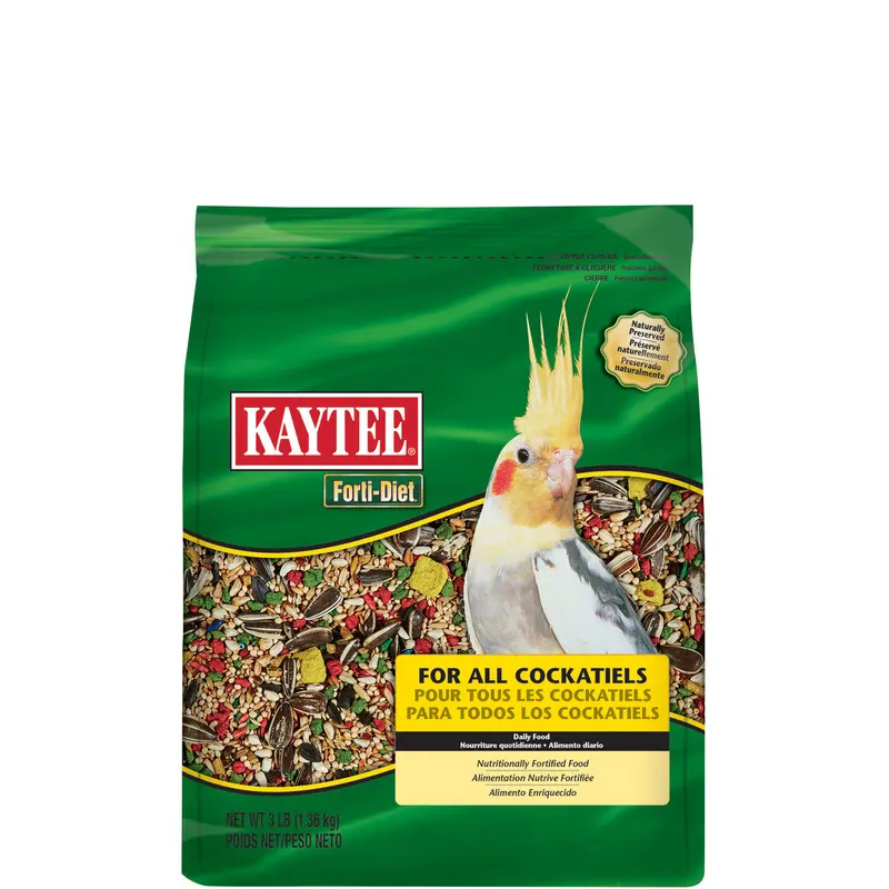 Kaytee Forti-Diet Cockatiel, 3 pounds