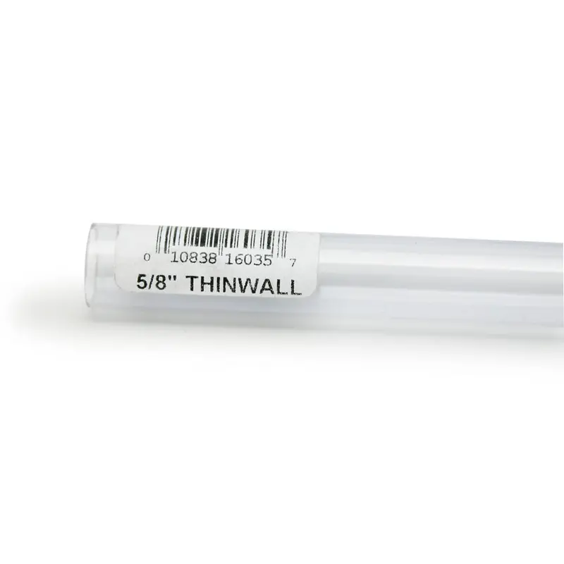 Lees Thinwall Rigid Aquarium Tubing Clear 5/8 in x 36 in