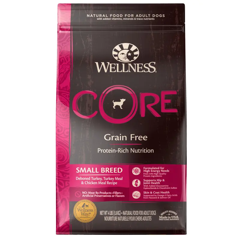 Wellness CORE Small Breed Turkey Dry Dog Food 12lb