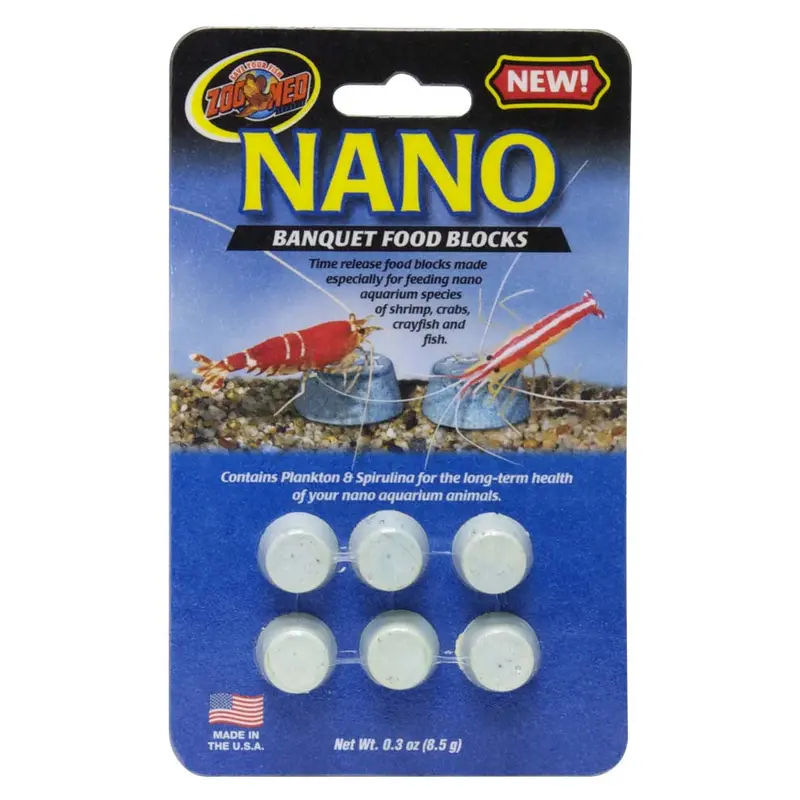 Zoo Med Nano Banquet Fish Feeding Block 0.3 oz Mini