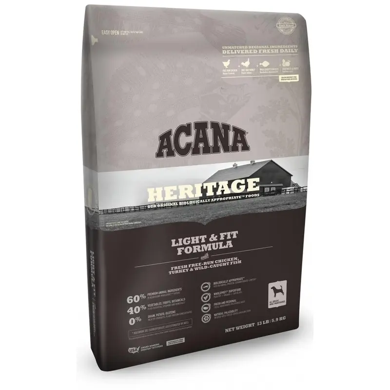 Acana Heritage Light and Fit Formula Grain Free Dry Dog Food-4.5-lb-