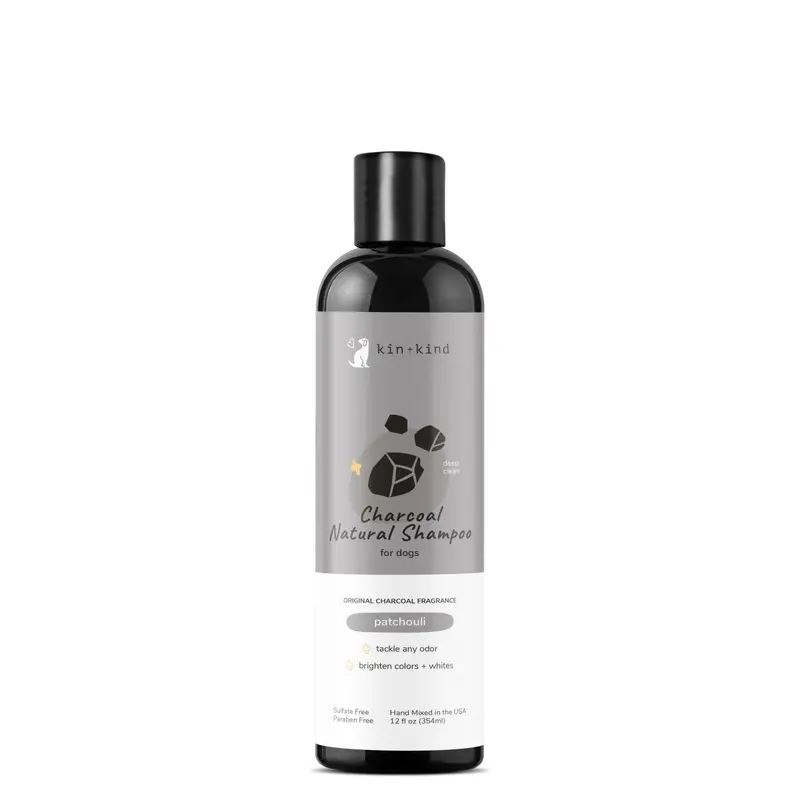 Charcoal Deep Clean Natural Shampoo for Dogs Patchouli 12 oz