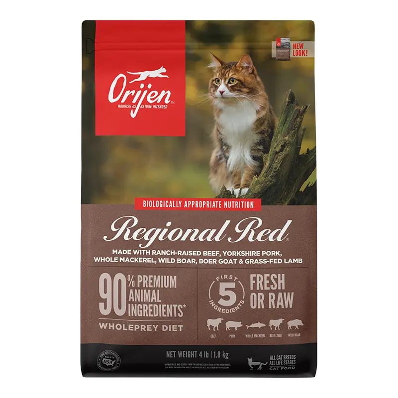 Orijen Regional Red Dry Cat Food 4lb 