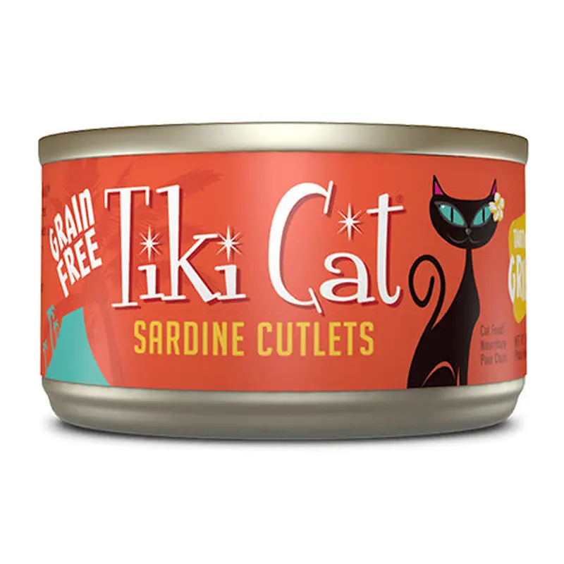 Tiki Cat Tahitian Grill Sardine Cutlets 2.8oz