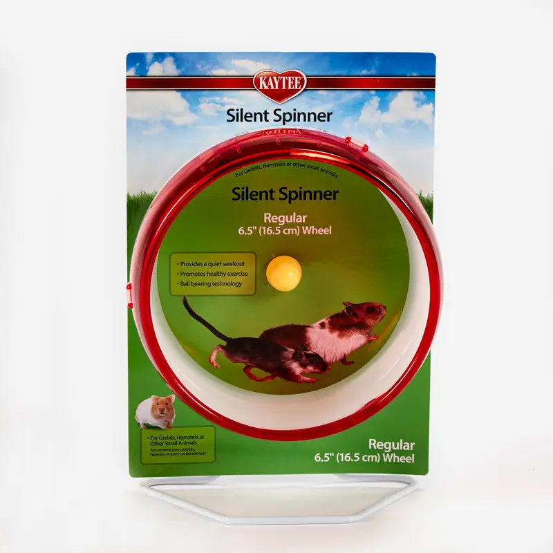 Kaytee Small Animal Silent Spinner Wheel Regular 6.5 Inch (assorted colors)