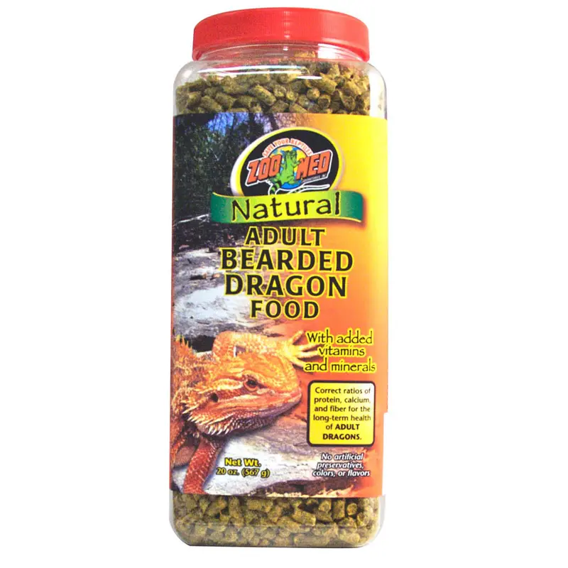 Zoo Med Natural Adult Bearded Dragon Dry Food 20 oz
