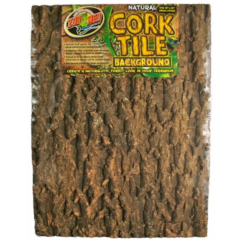Zoo Med Natural Cork Tile Background Brown 18in X 24in XL