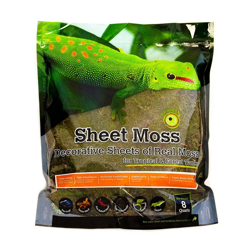Galapagos Sheet Moss Decorative Sheet of Real Moss Substrate Fresh Green 8 qt