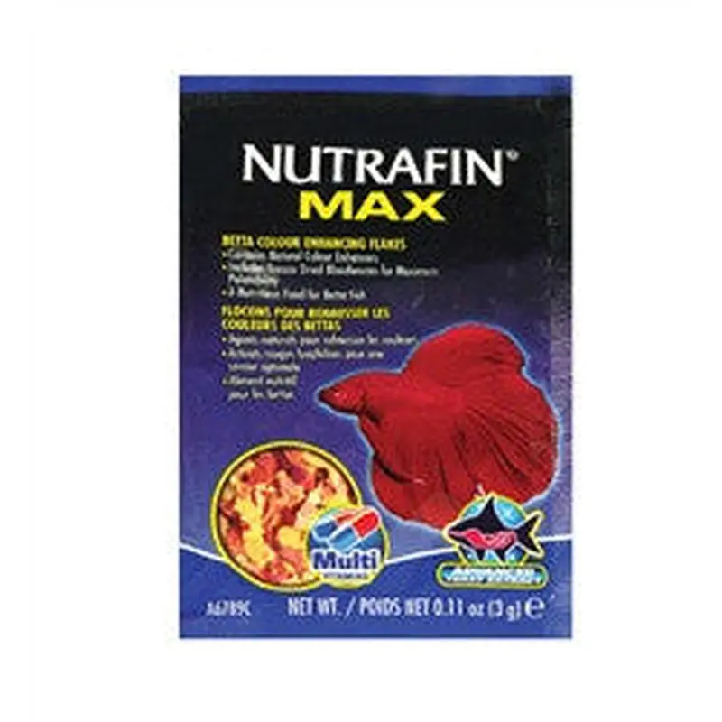 Hagen Nutrafin Nutrafin Max Betta Color Flakes, Sample A6789{L+