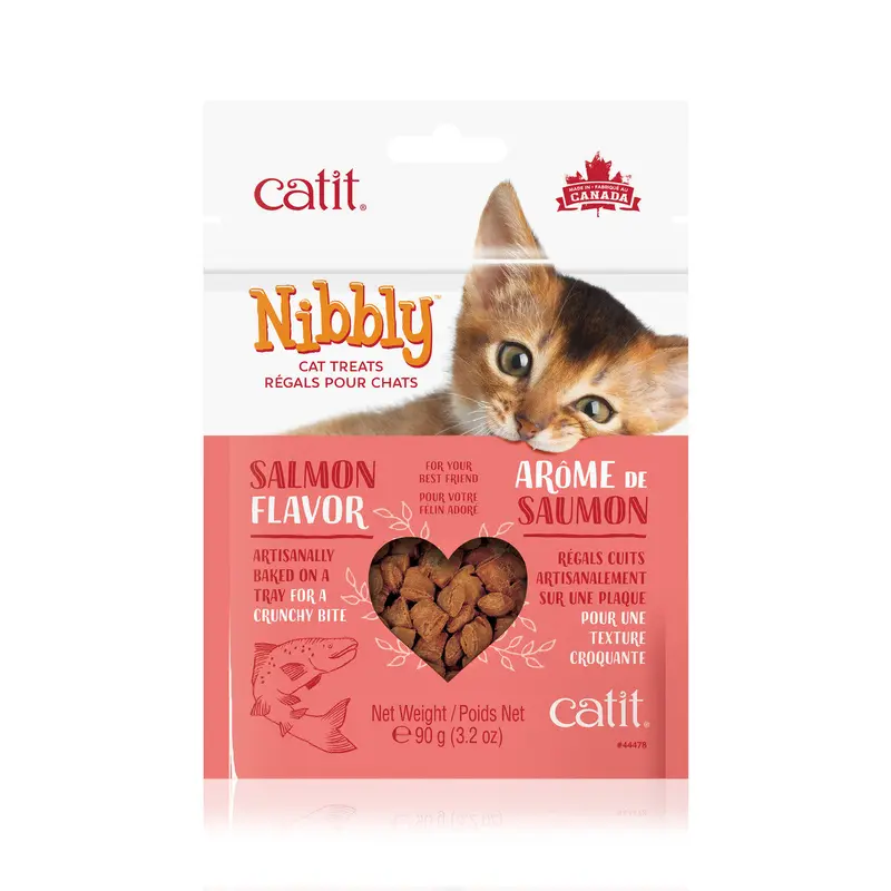 Catit Nibbly Cat Treats, Salmon Flavor 3.2 oz