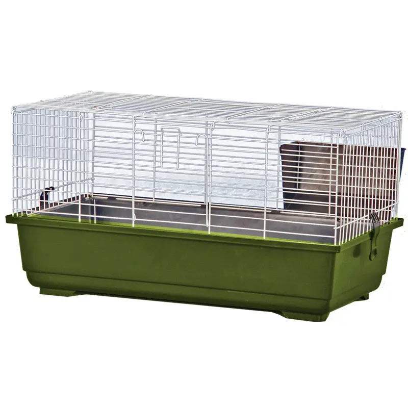 A & E Cages Rabbit Cage Green 24 inches X 13 inches X 13 inches