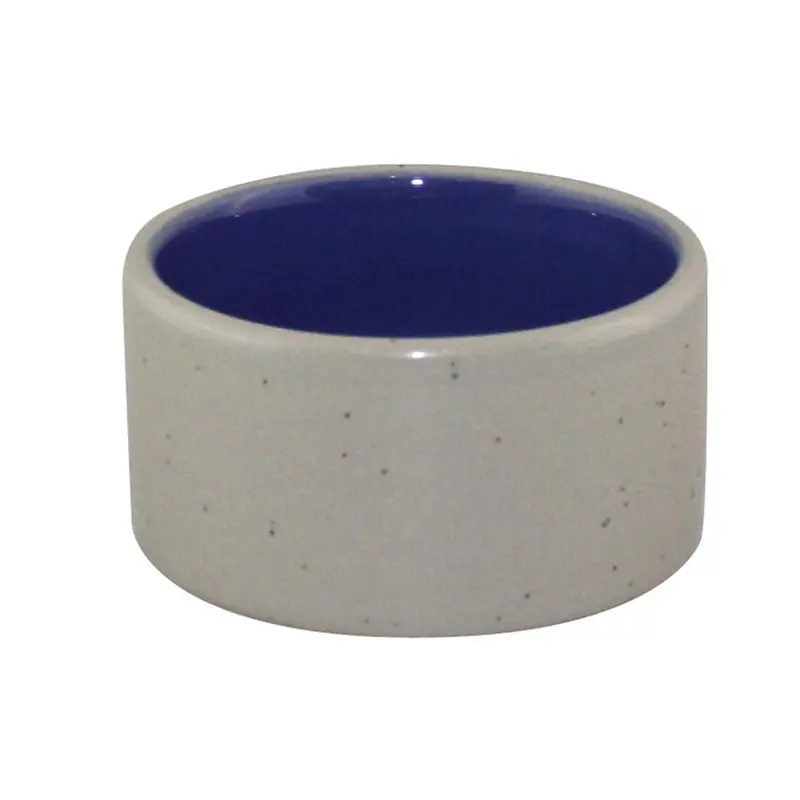 Spot Crock Small Animal Dish Blue, Grey 3 in