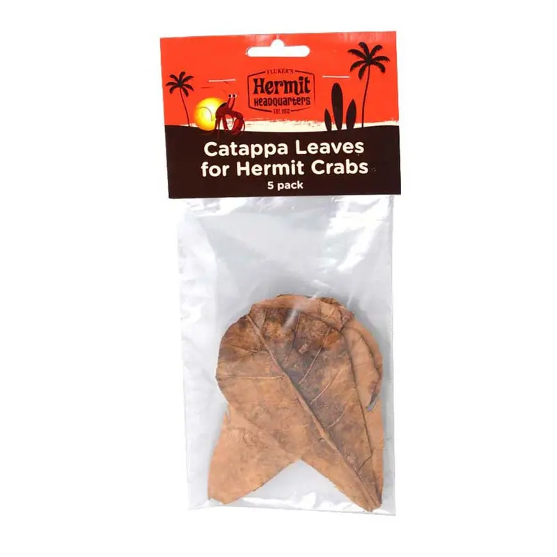 Fluker's Hermit Crab Catappa Leaves Brown 5 Pack