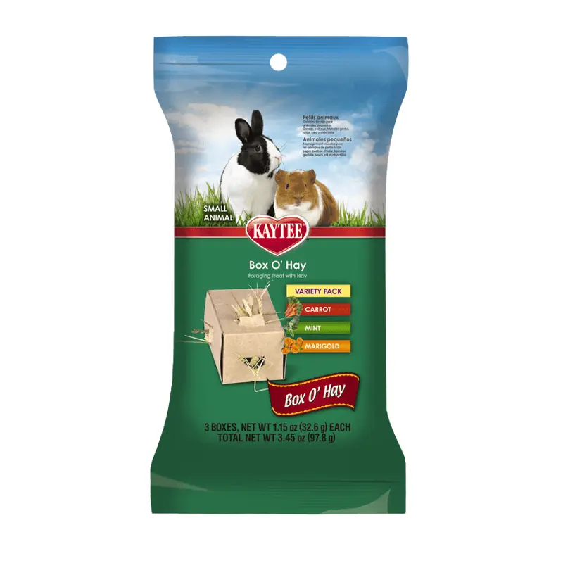 Kaytee Box O' Hay Variety Pack Carrot, Mint, and Marigold 3.45 oz