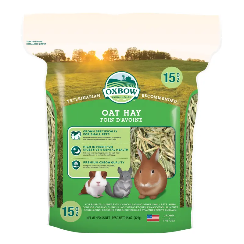 Oxbow Animal Health Oat Hay Small Animal Treat 15oz