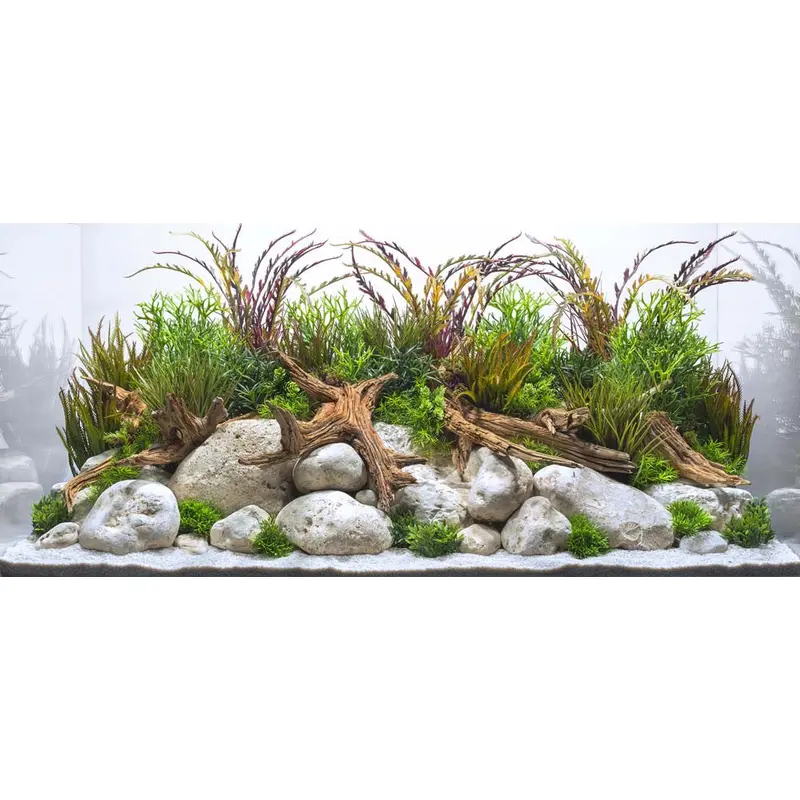 Seaview Double Sided Background Crisp River & Coastal Hues 12 Inches X 50 Feet