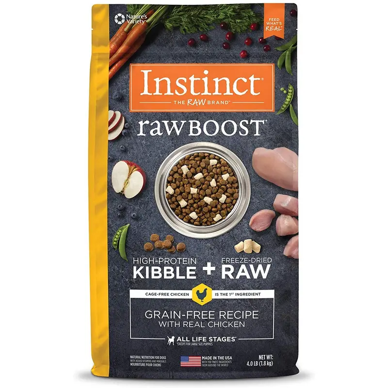 Instinct Raw Boost Grain-Free Chicken Dry Dog Food 4lb