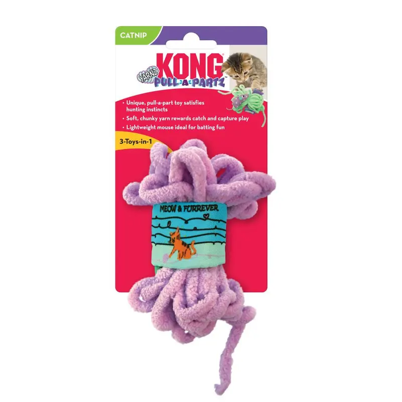 KONG Pull-A-Partz Yarnz Cat Toy