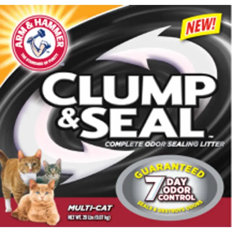 Arm & Hammer Clump & Seal Multi-Cat Cat Litter 28 lb