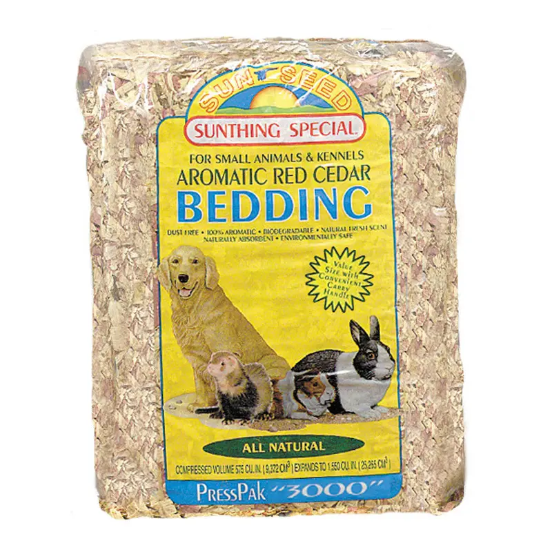 Sun Seed Aromatic Red Cedar Bedding for Small Animals Red 2500 cu in